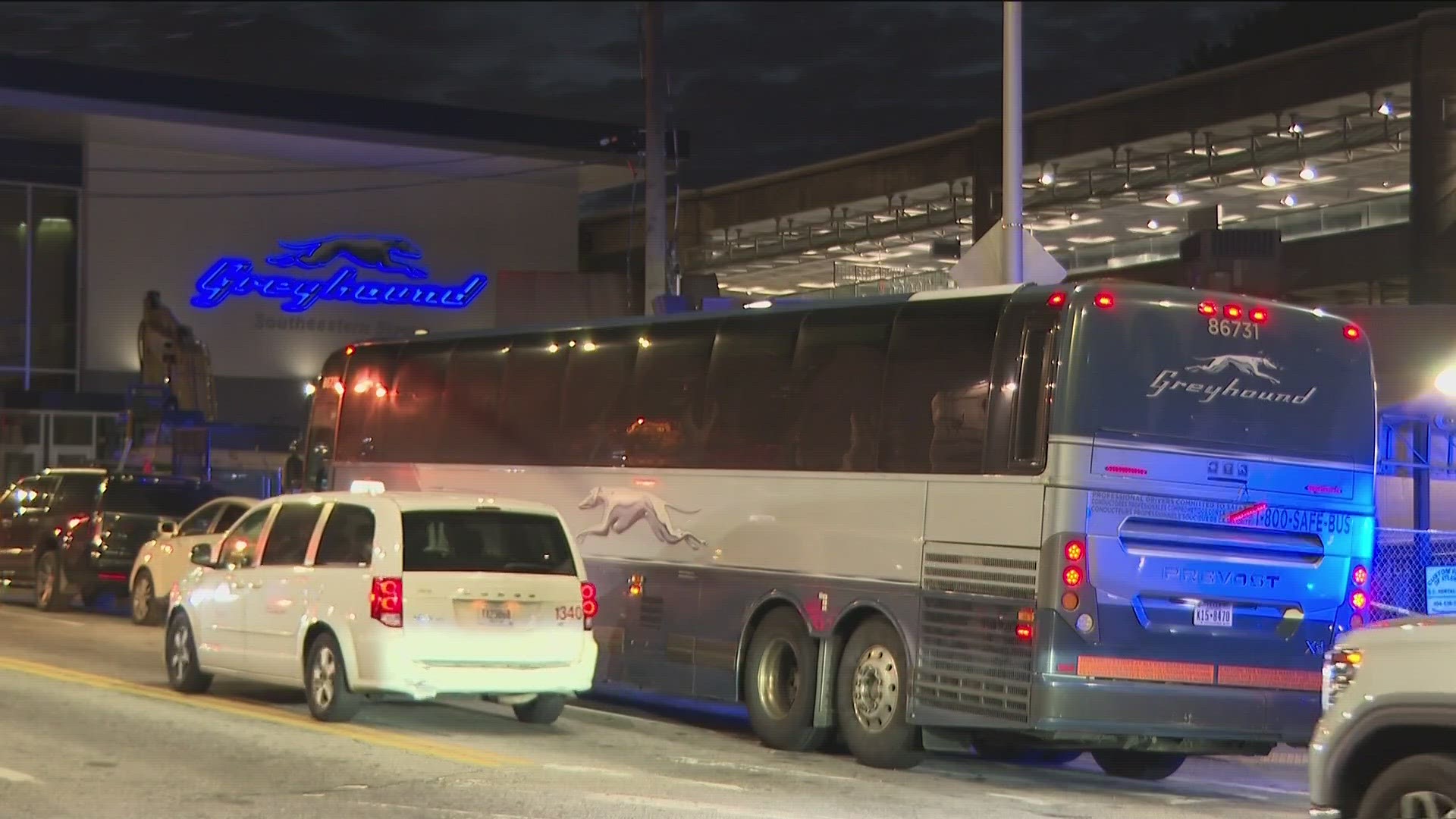 The shooting happened Sunday morning sometime around 4:40 a.m. at bus station near Forsyth and Brotherton Streets.