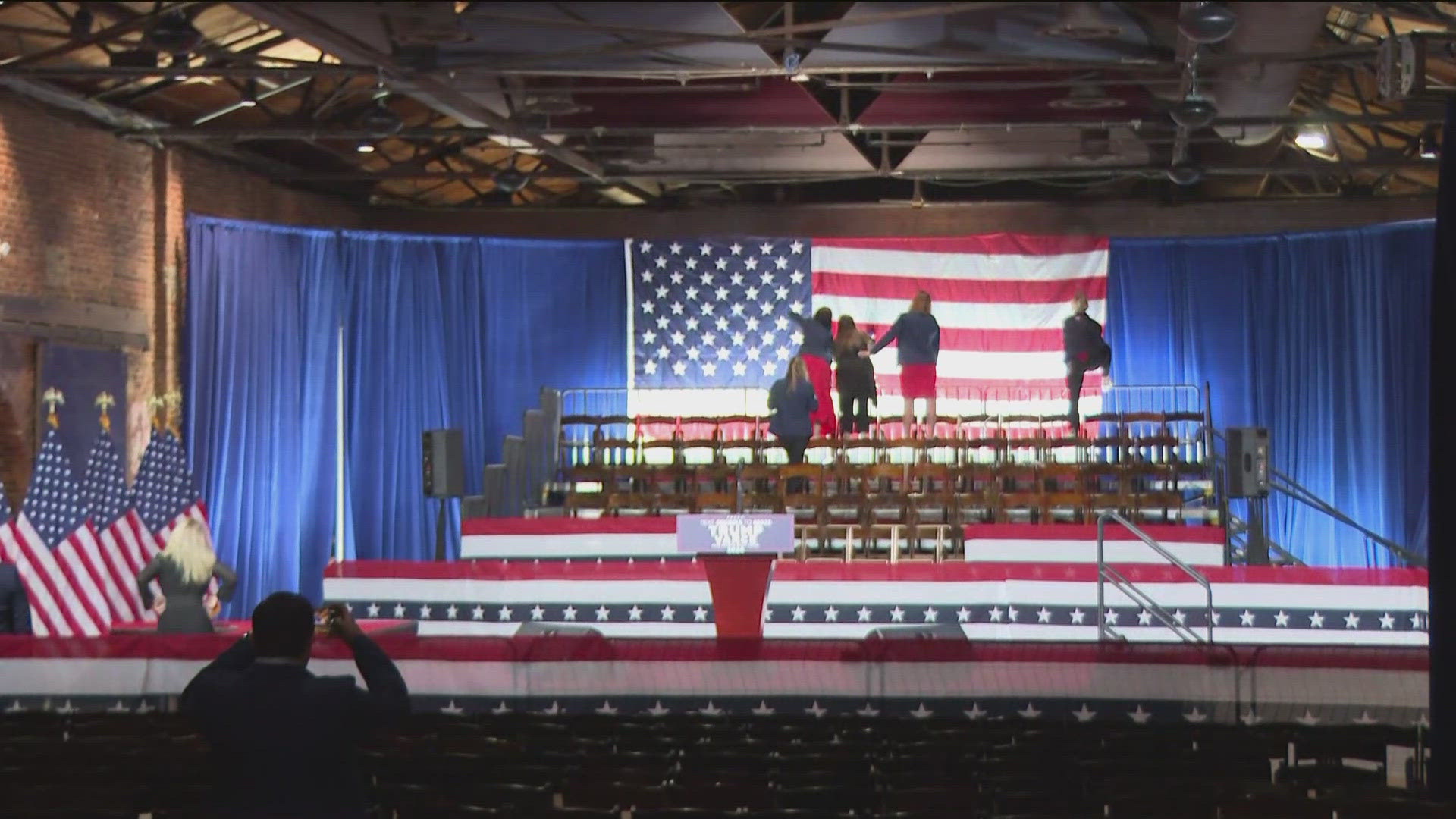 The Republican vice presidential candidate will appear at The Georgia Freight Depot to deliver remarks.