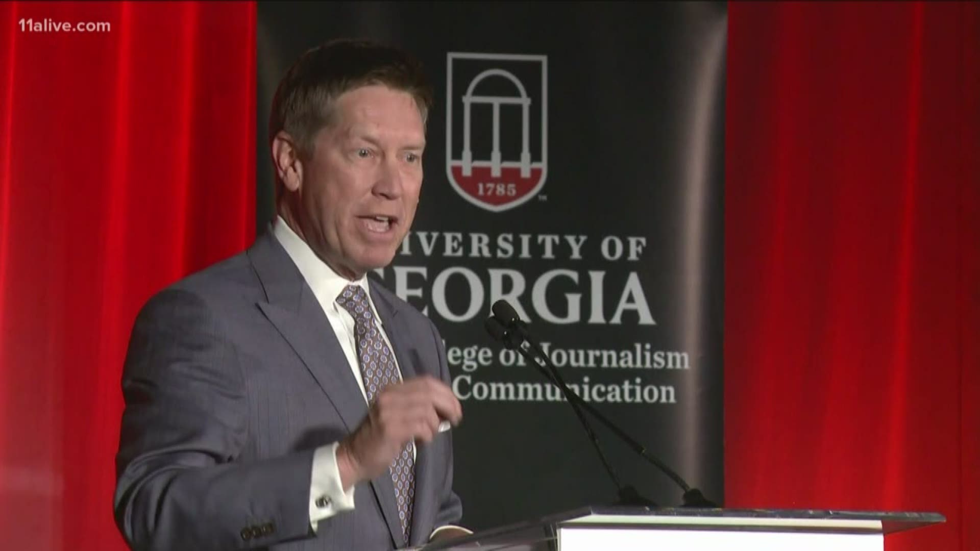 The 11Alive chief meteorologist received a lifetime achievement award from his alma mater, the University of Georgia.