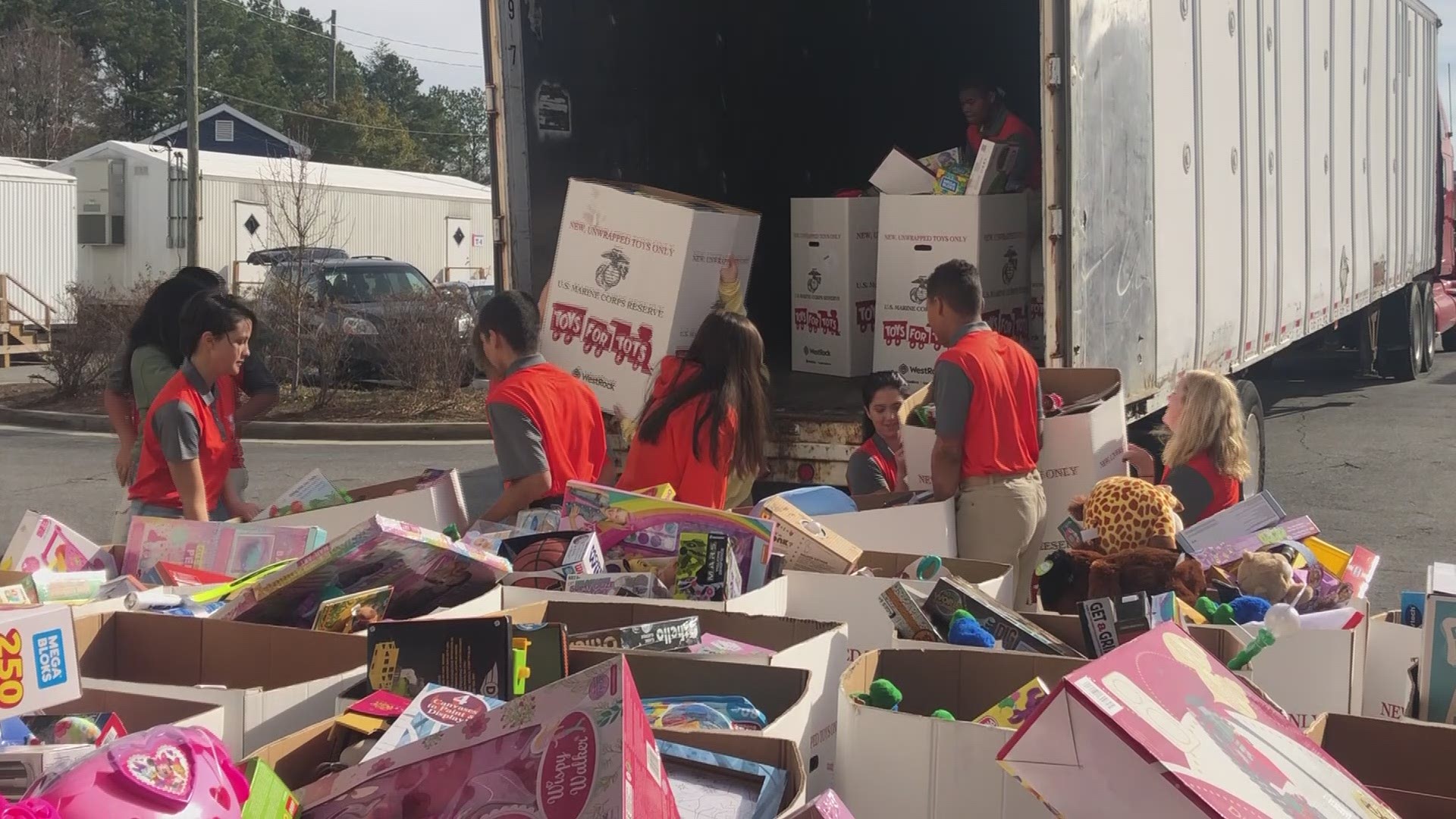 Students at Parkview High School in Gwinnett County have raised more than $80,000 in toy donations.