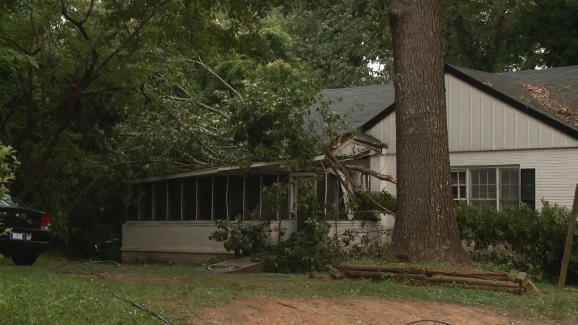 PHOTOS | Tree falls on house, blocks wheelchair ramp | 11alive.com