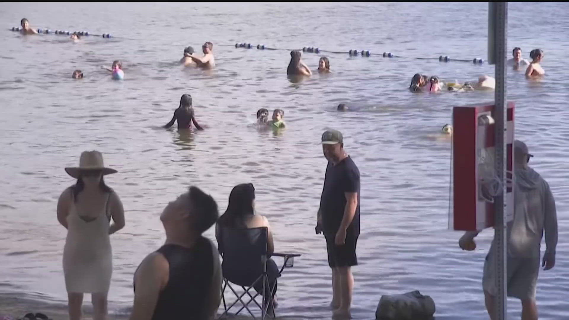 Some beaches are closing due to high levels of bacteria in the water.