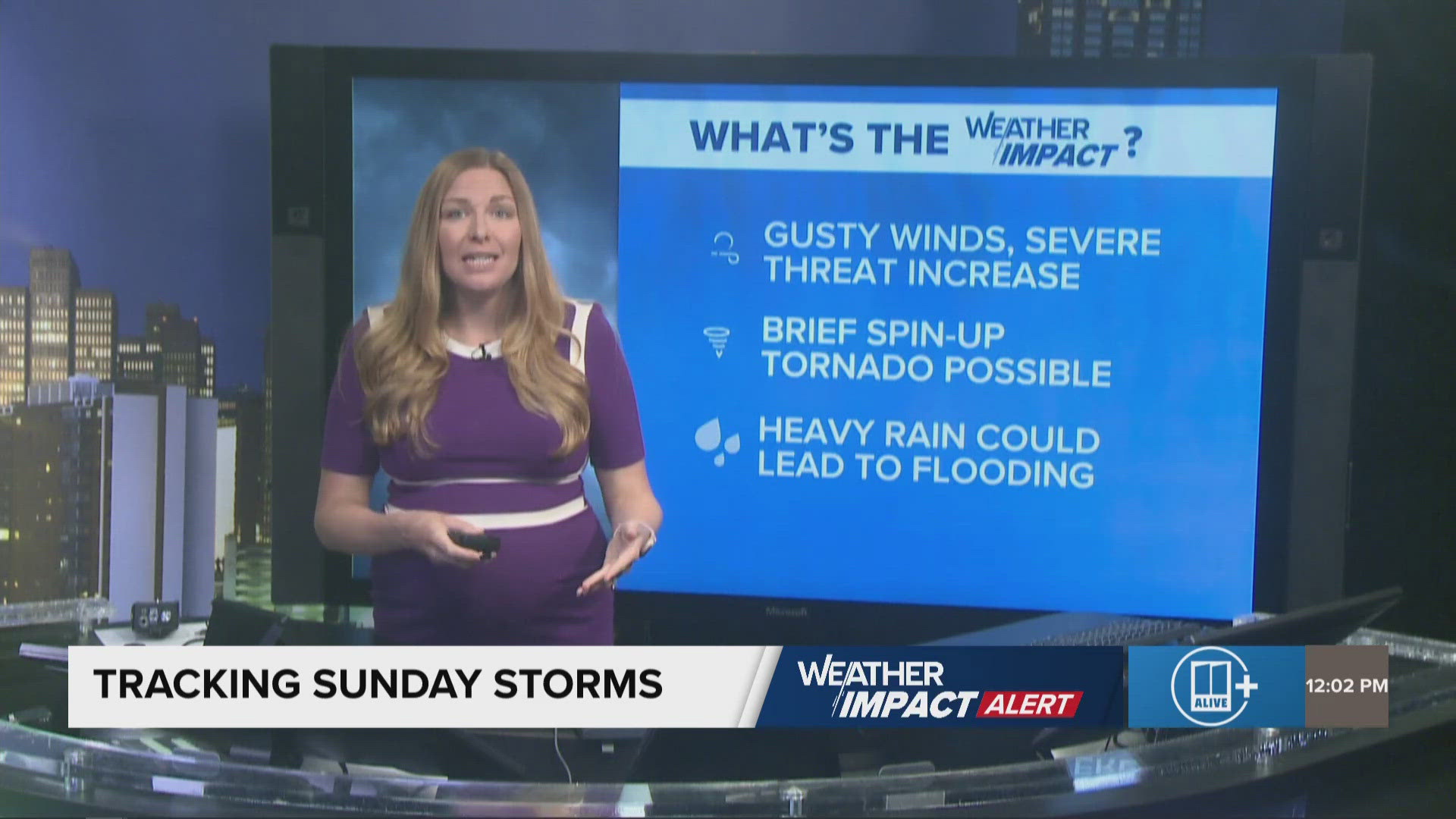 Weather Impact Alert 12p Update | Tracking storms in metro Atlanta ...