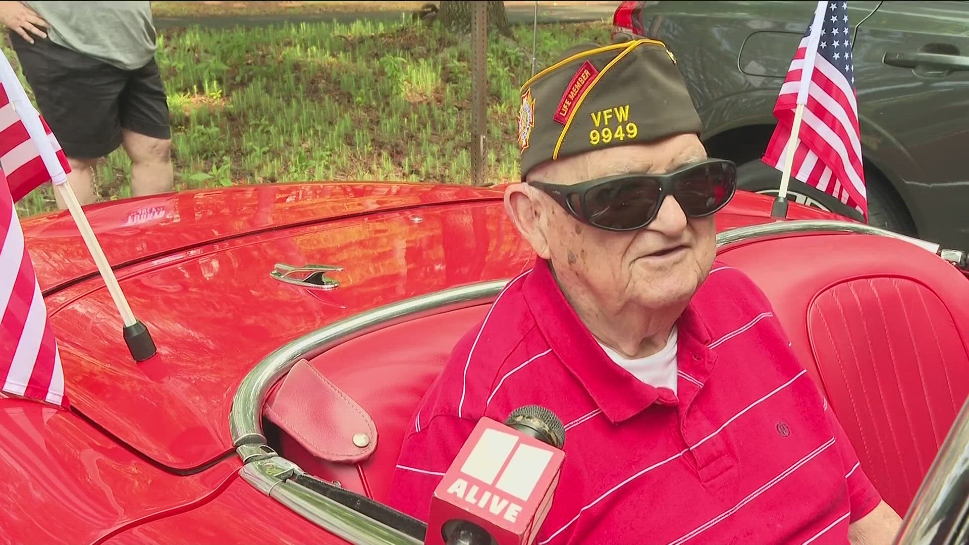 The 94-year-old served in the Marine Corp. for 24 years.