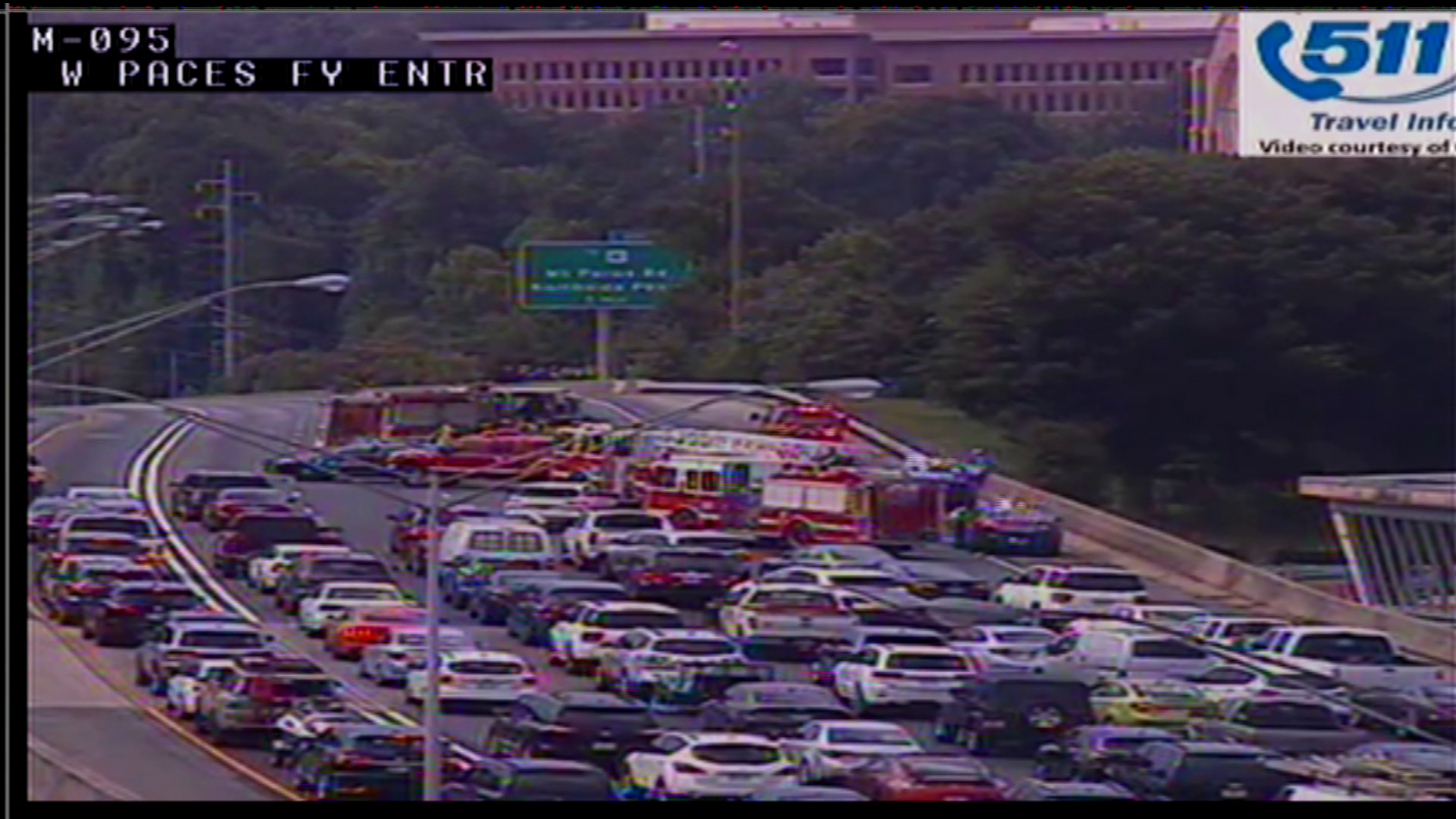 Vehicle flips in two-car collision on I-75, shutting down interstate ...