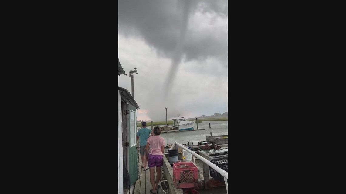Waterspout causes damage at Smith Island, Maryland
