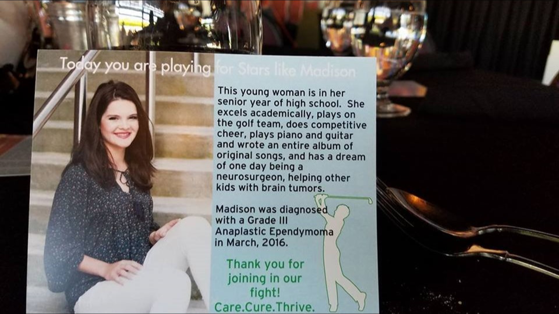 Teen uses brain cancer diagnosis as 'Purpose' to help others | 11alive.com