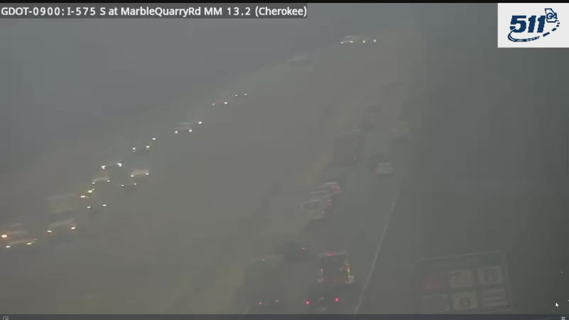 Traffic Alert: Lanes back open after three-vehicle crash on I-575 SB in ...