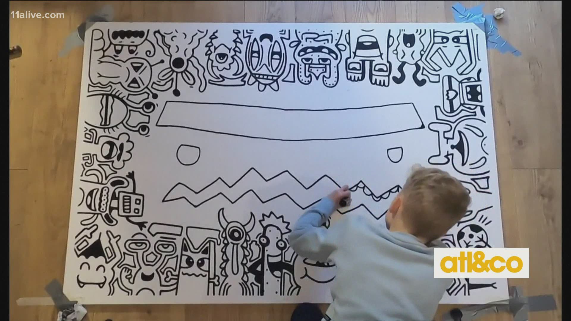 Young artist Joe Whale, also known as "Doodle Boy," has a huge IG following thanks to his creative doodles and built an impressive career, including a new book.