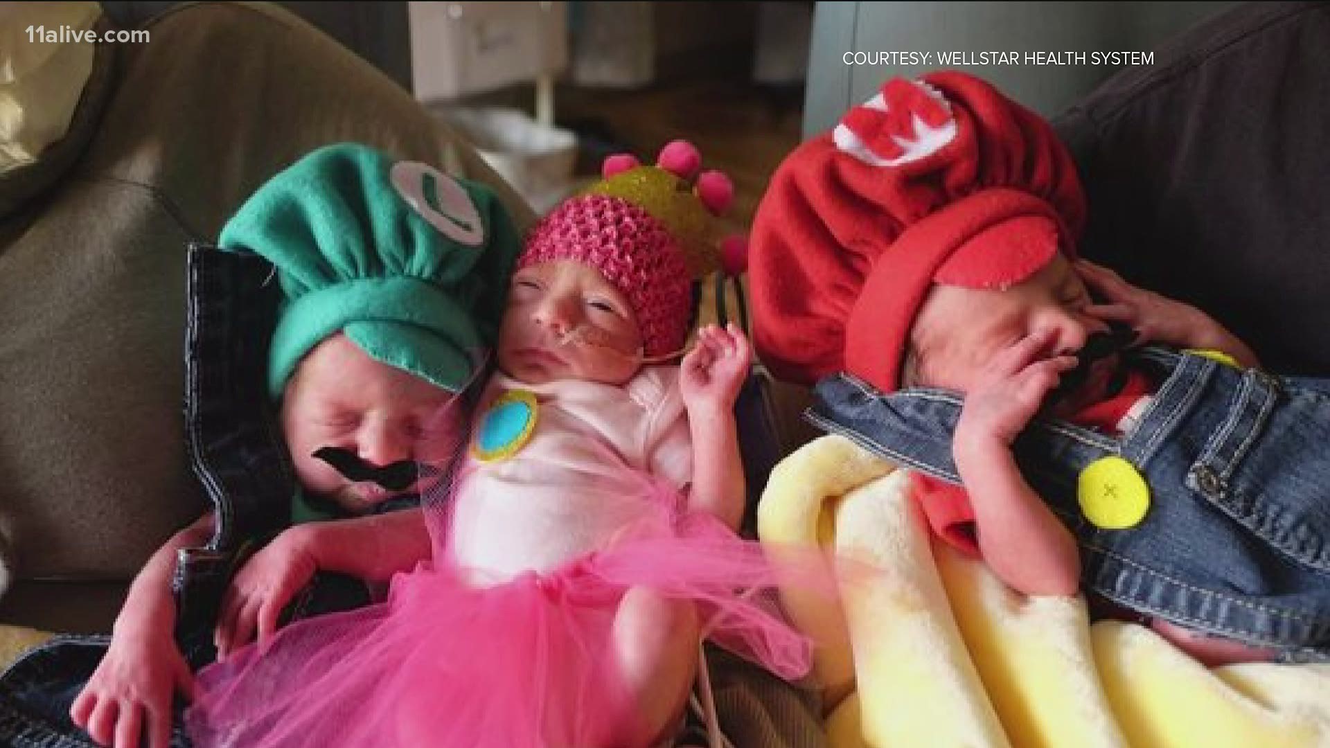 NICU babies dressed as pumpkins, mermaids and ghosts are bringing joy to families for the holiday.
