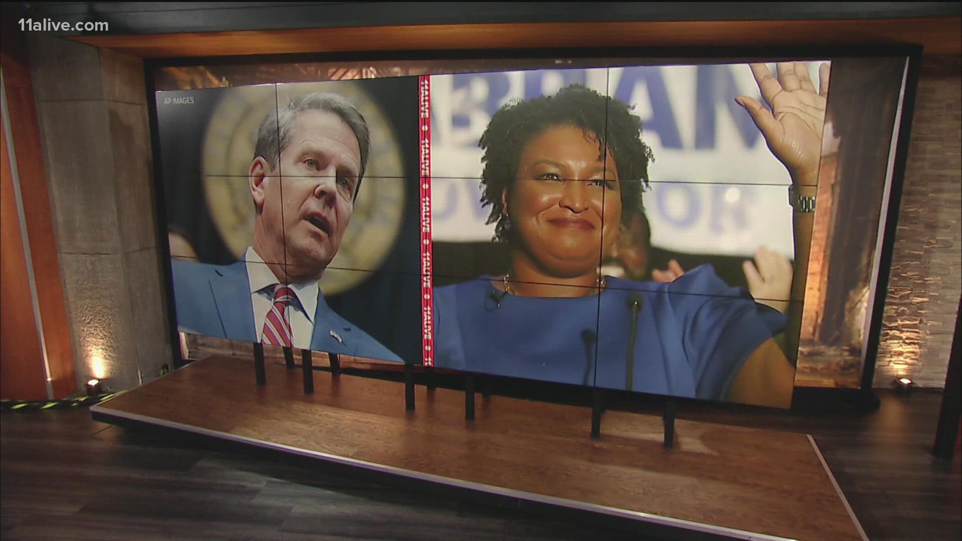Governor Brian Kemp fired back at Stacey Abrams, who formally announced her candidacy for governor Wednesday, and is considered the democratic favorite to face him.