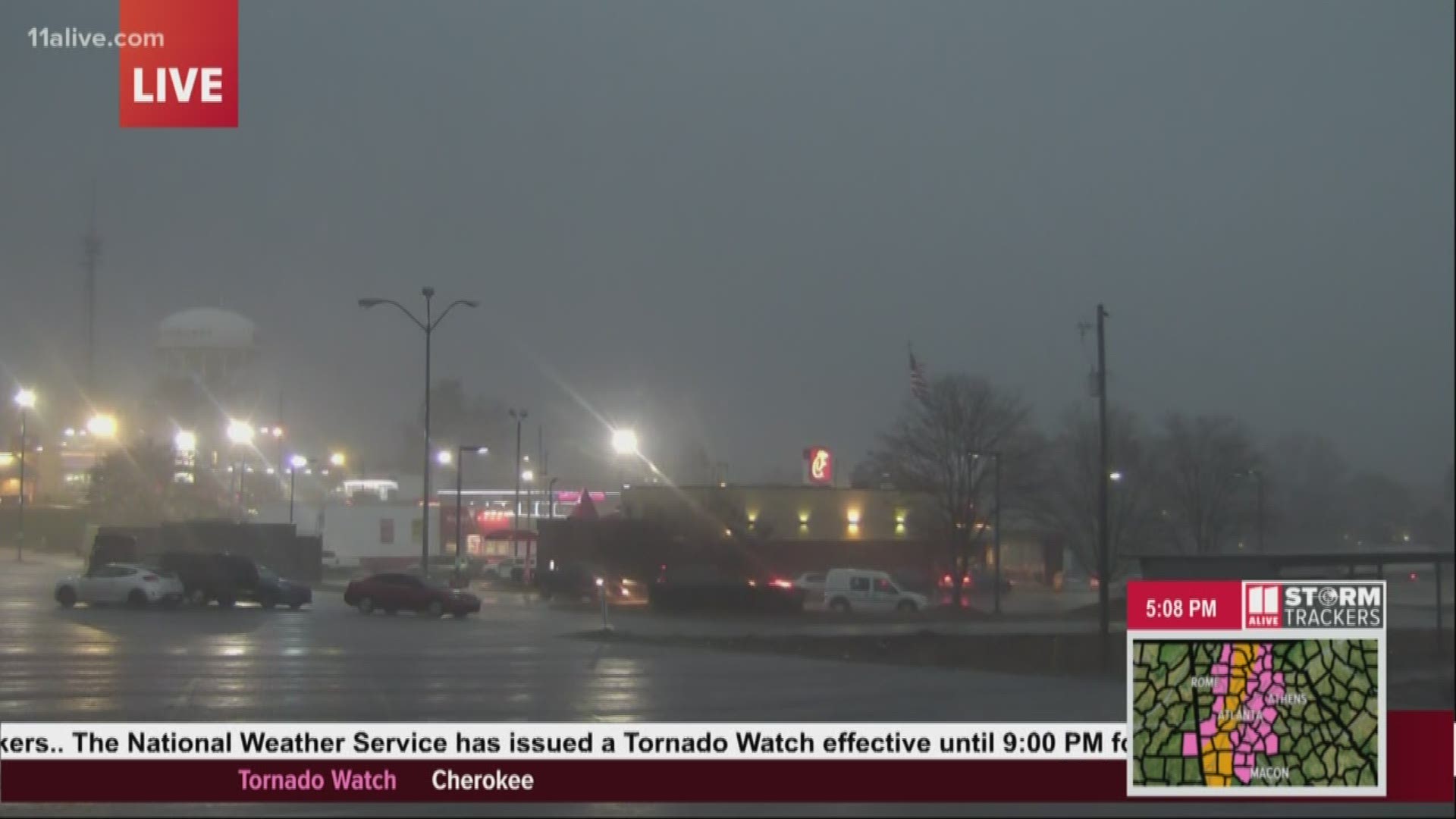 Conditions worsen in LaGrange ahead of severe weather