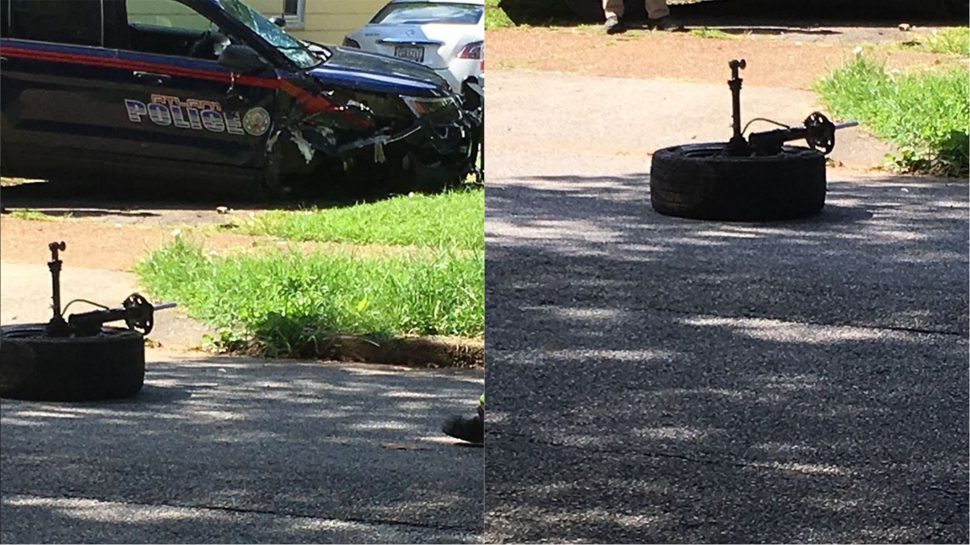 APD Officer accused of running stop sign, hitting man on moped did