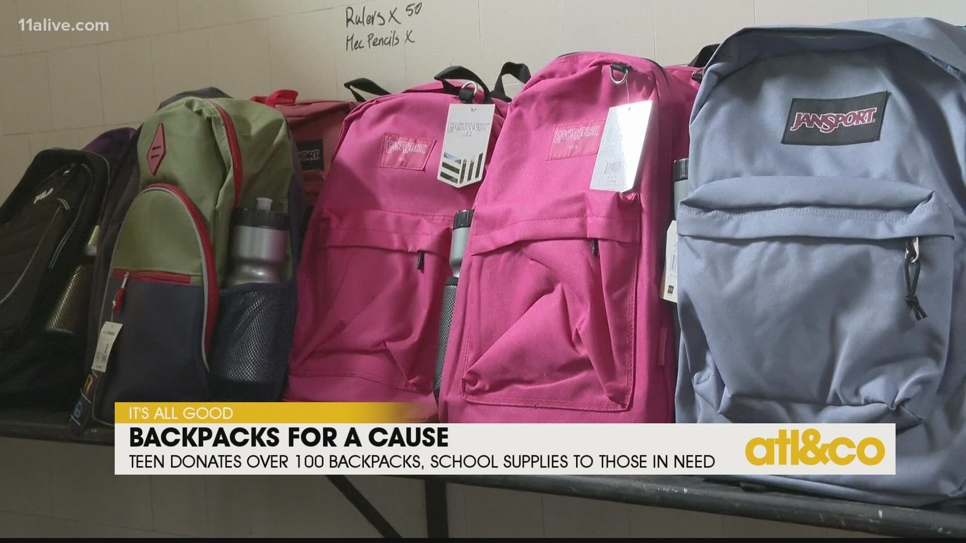13-year-old Willow Foregger is donating filled backpacks to kids living in homeless shelters.