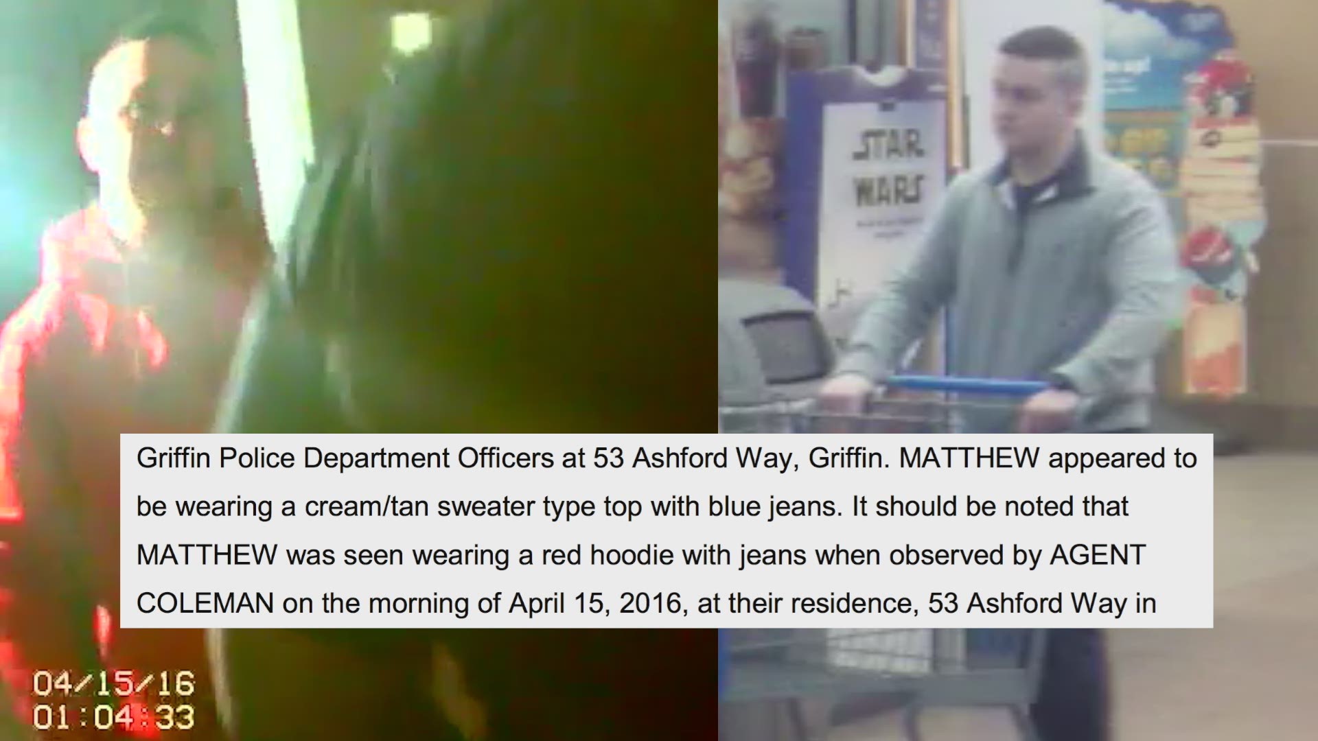 What was Matthew Boynton wearing?