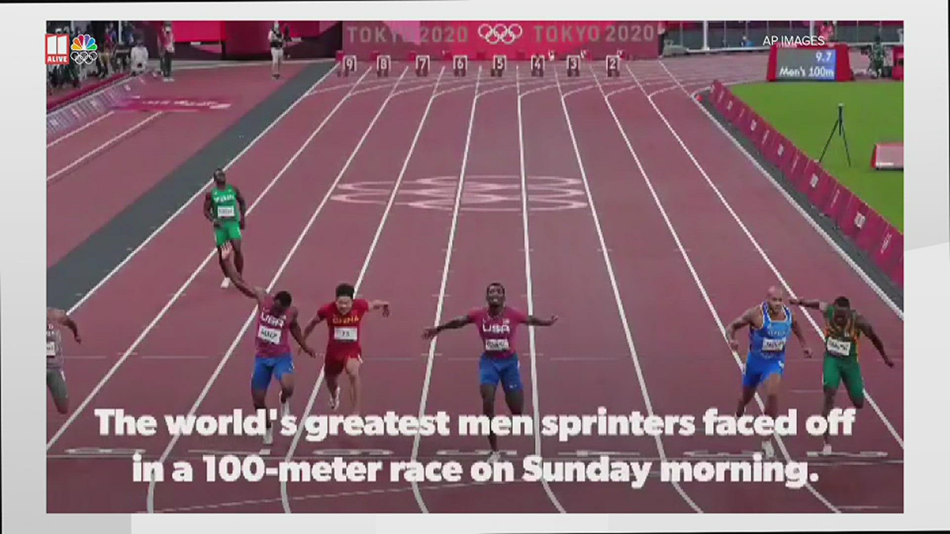 The world's greatest men sprinters faced off in a 100-meter race on