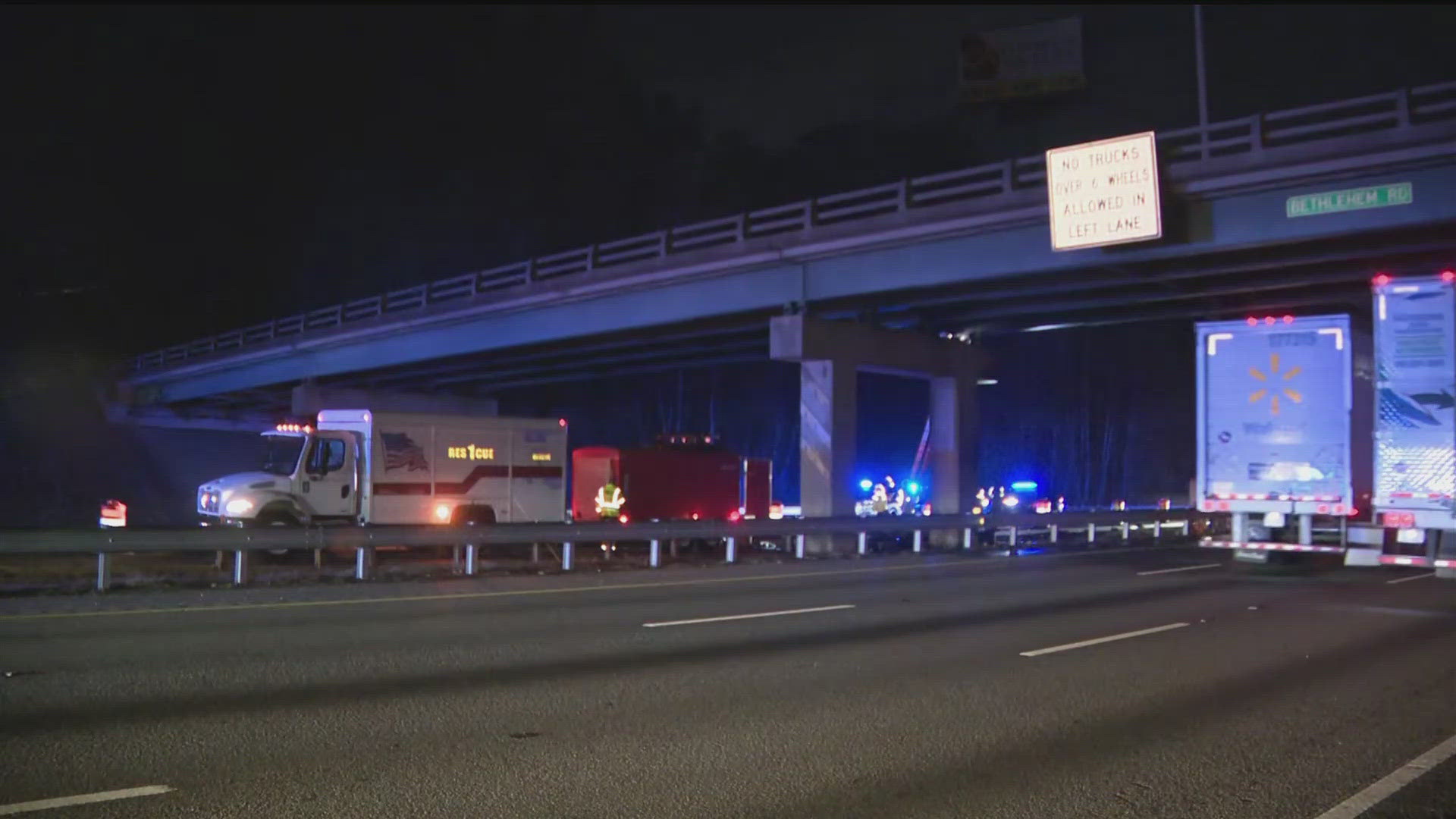 I-75 shuts down in Henry County after tanker truck fire | 11alive.com