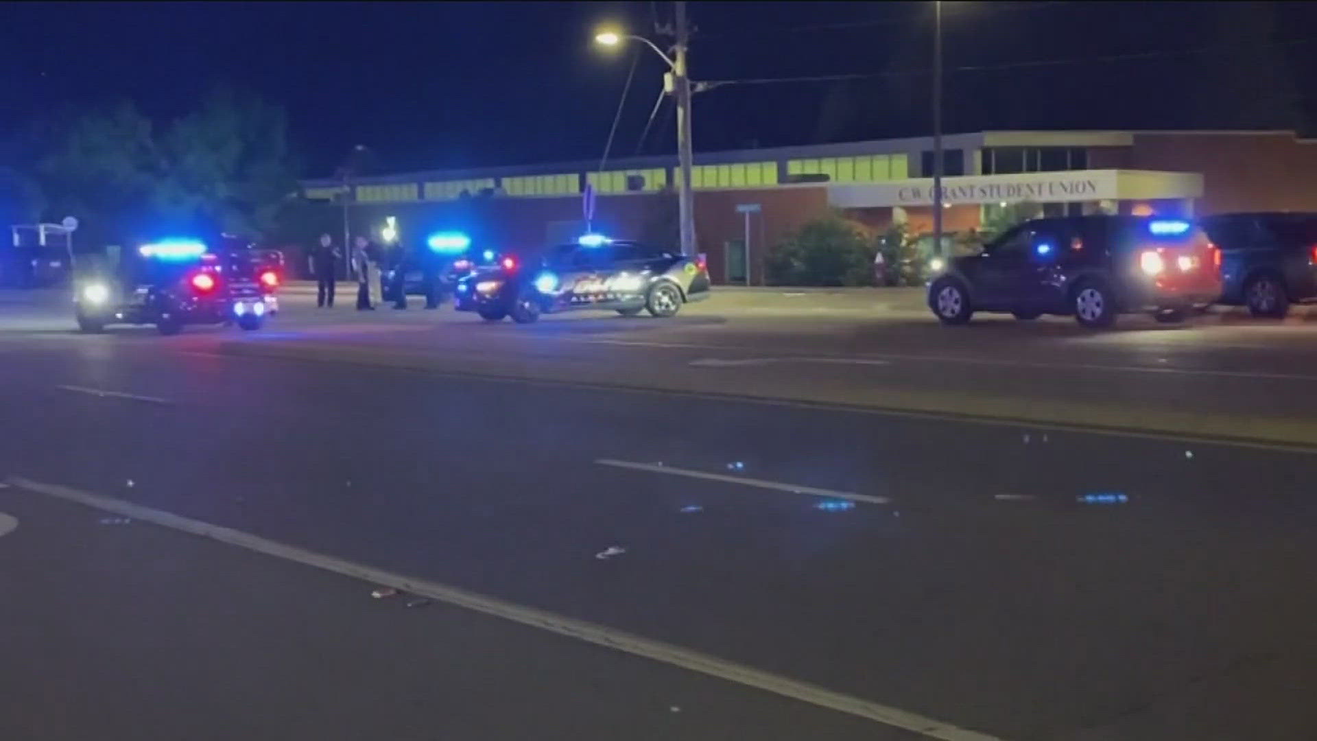 One person was killed and five others were hurt.