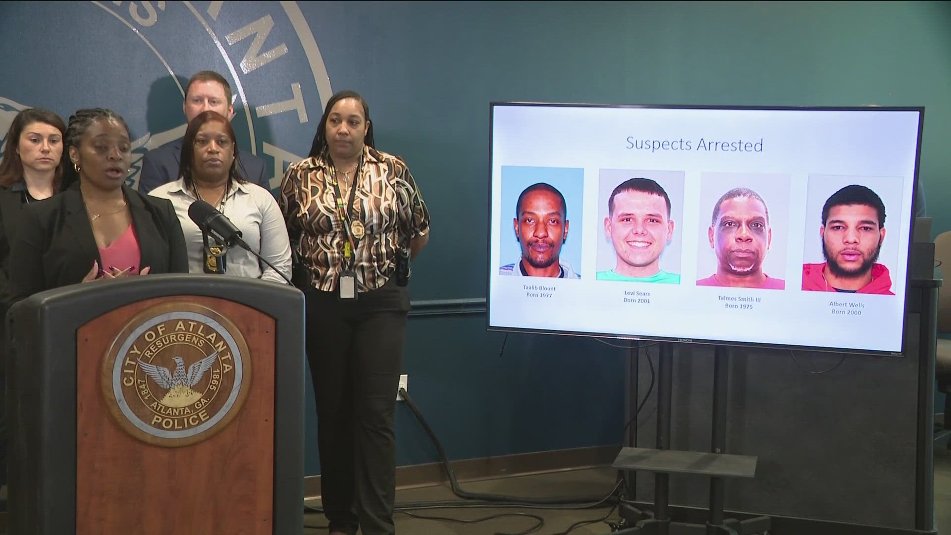 The Atlanta Police Department on Friday announced that they had arrested four men in a trafficking investigation involving four young local victims.