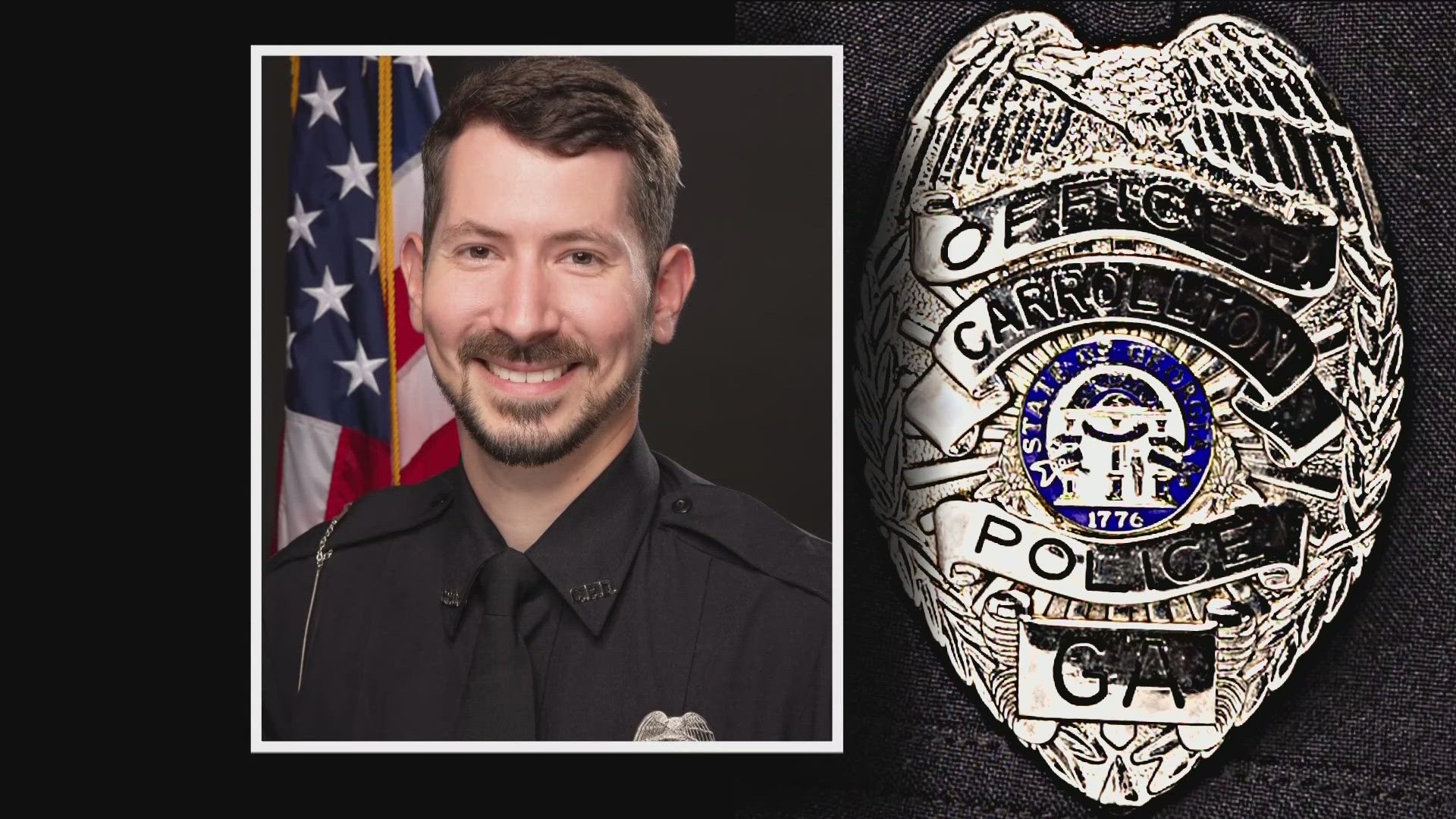 The Carrollton Police Department says officer Dustin Krish is fighting for his life at Wellstar Kennestone Hospital.