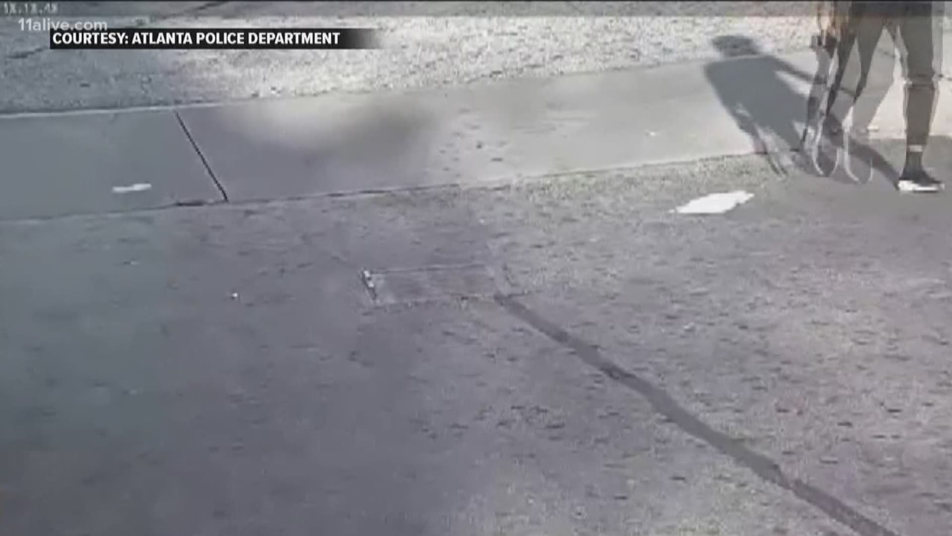 Here is a video that shows the suspect firing the weapon.