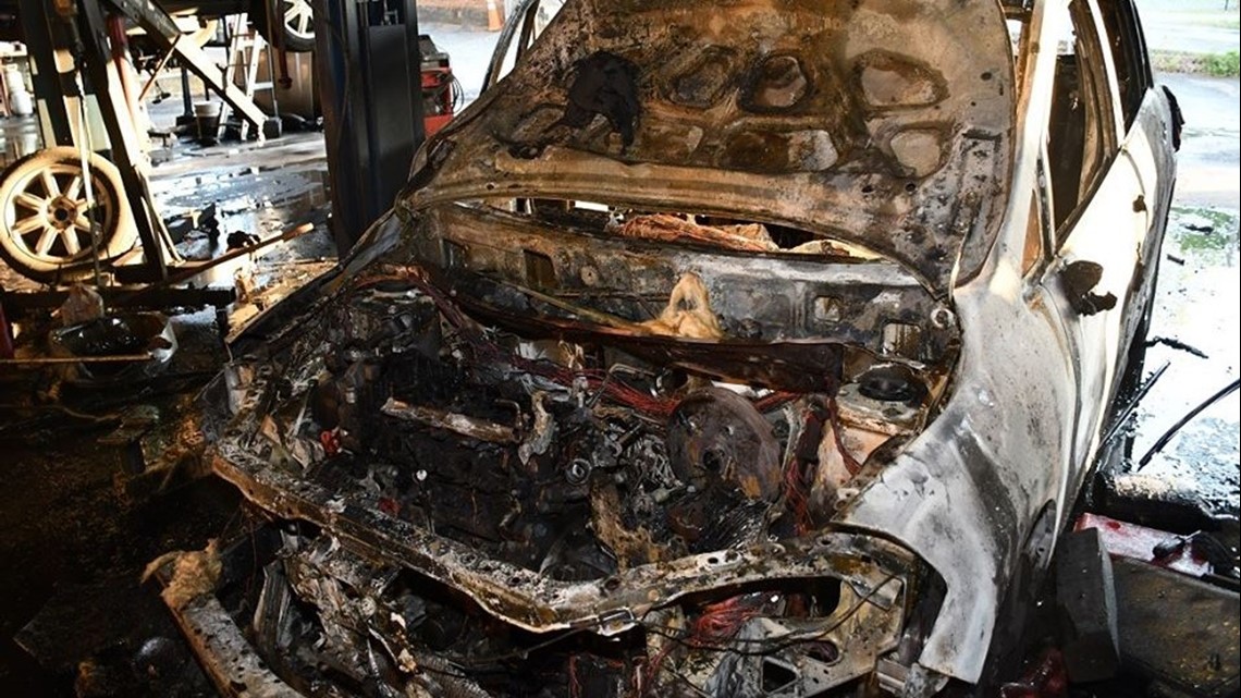 Cherokee County fire destroys car at Richards Automotive Repair ...