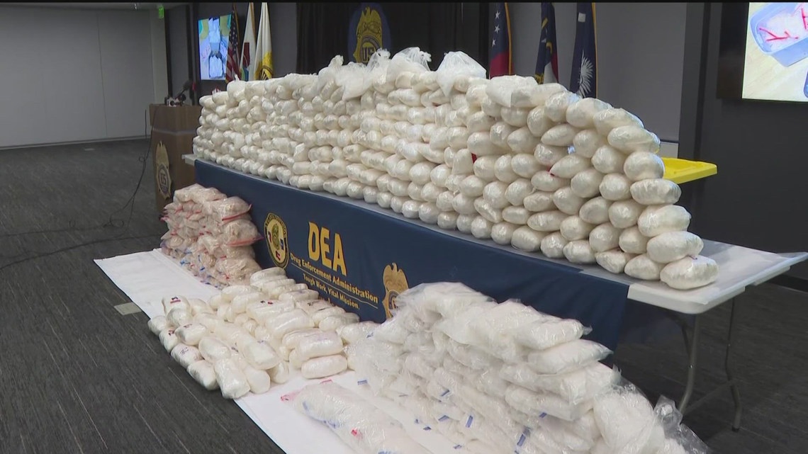 More than 1K of meth seized in drug bust | 11alive.com