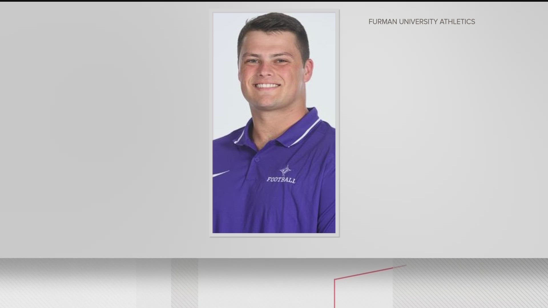 Bryce Stanfield of Acworth suffered a medical emergency at Furman University's Paladin Stadium.