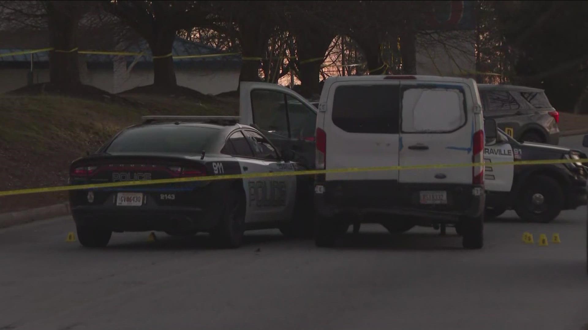 The shooting happened just before noon at DeKalb Technology Parkway near Chamblee Tucker Road.