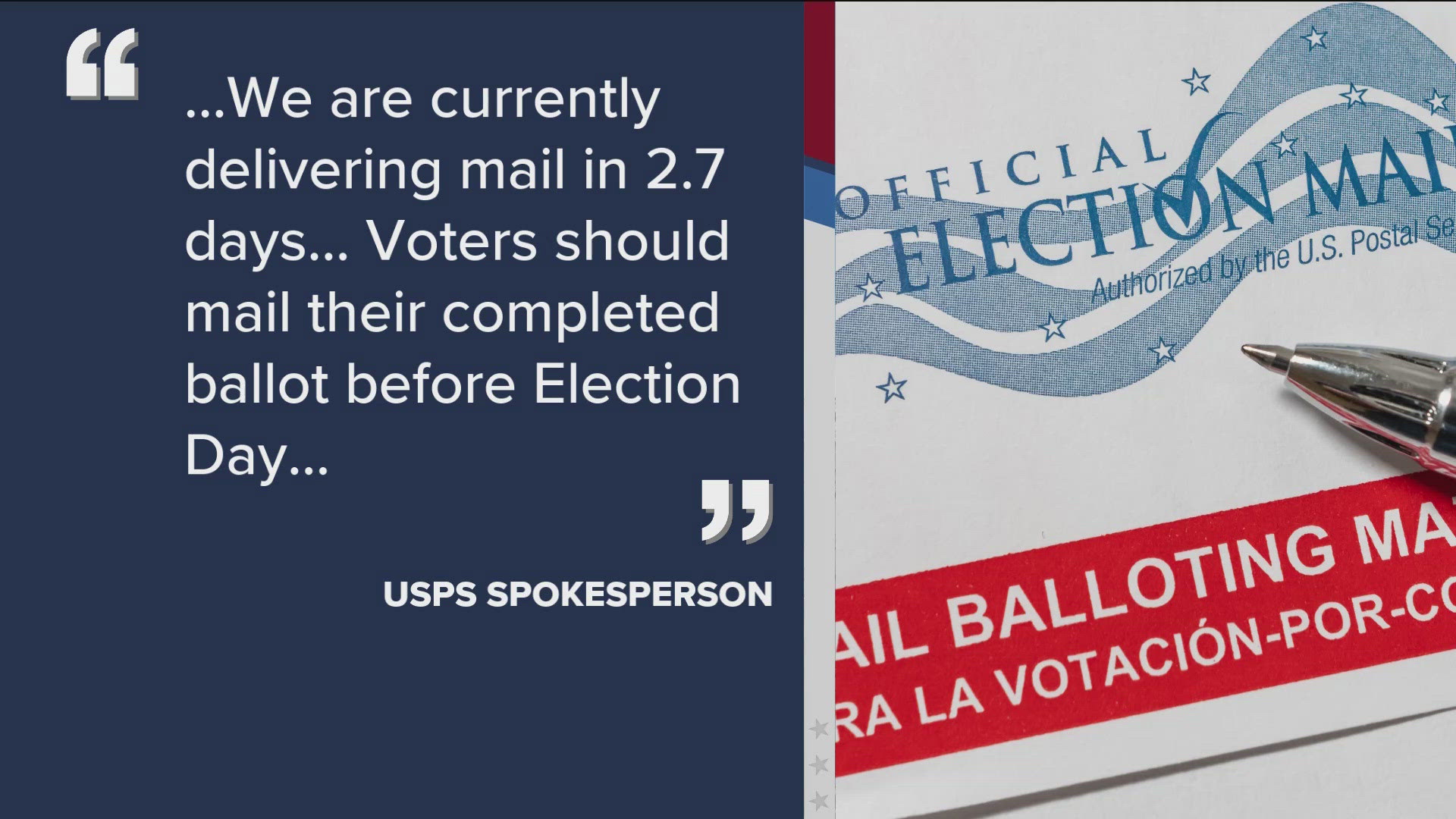 The alarming letter to U.S. Postmaster General Louis DeJoy came from two groups that represent top election administrators in all 50 states.