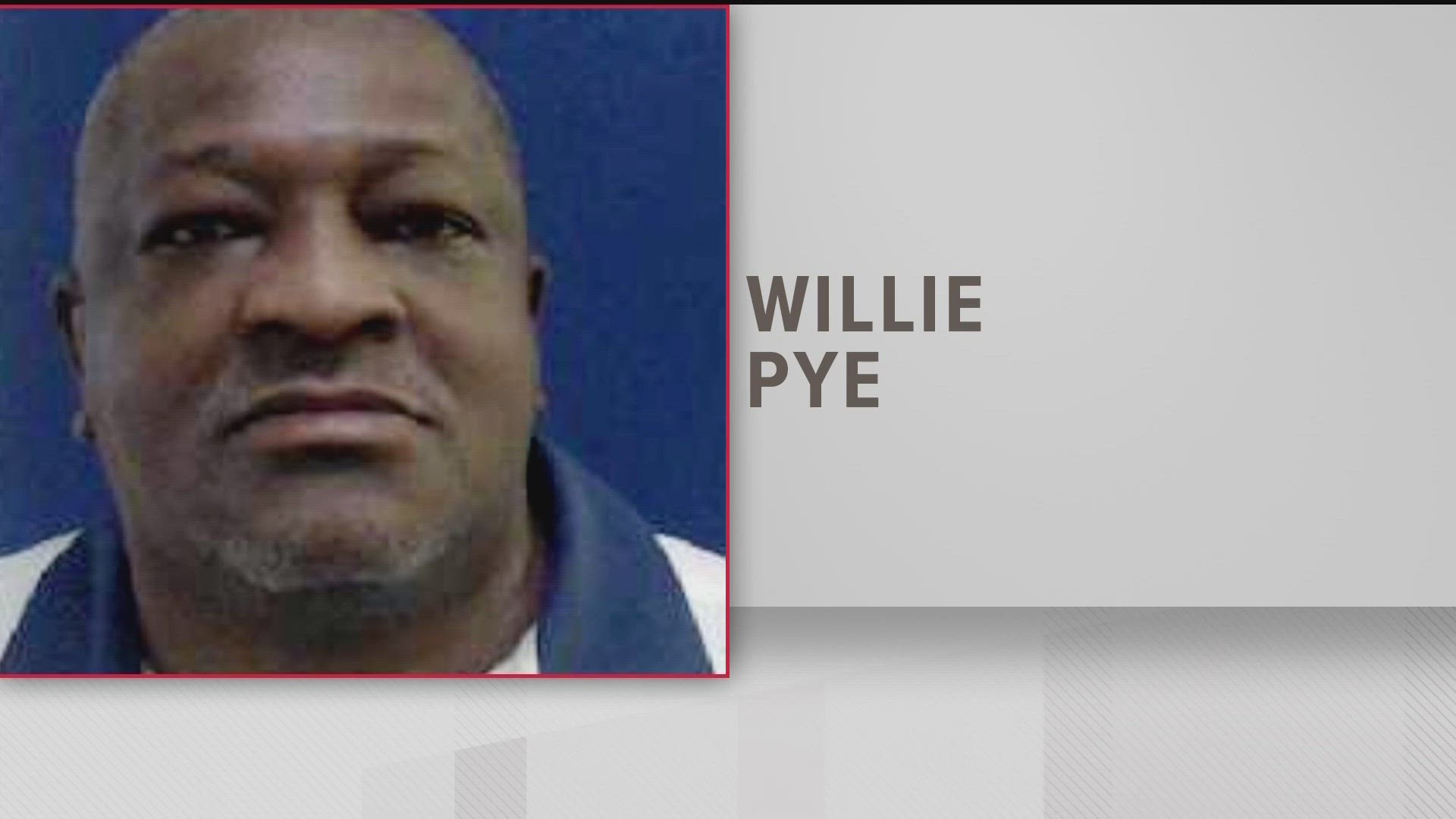 The Georgia Parole Board has denied clemency for Willie James Pye.