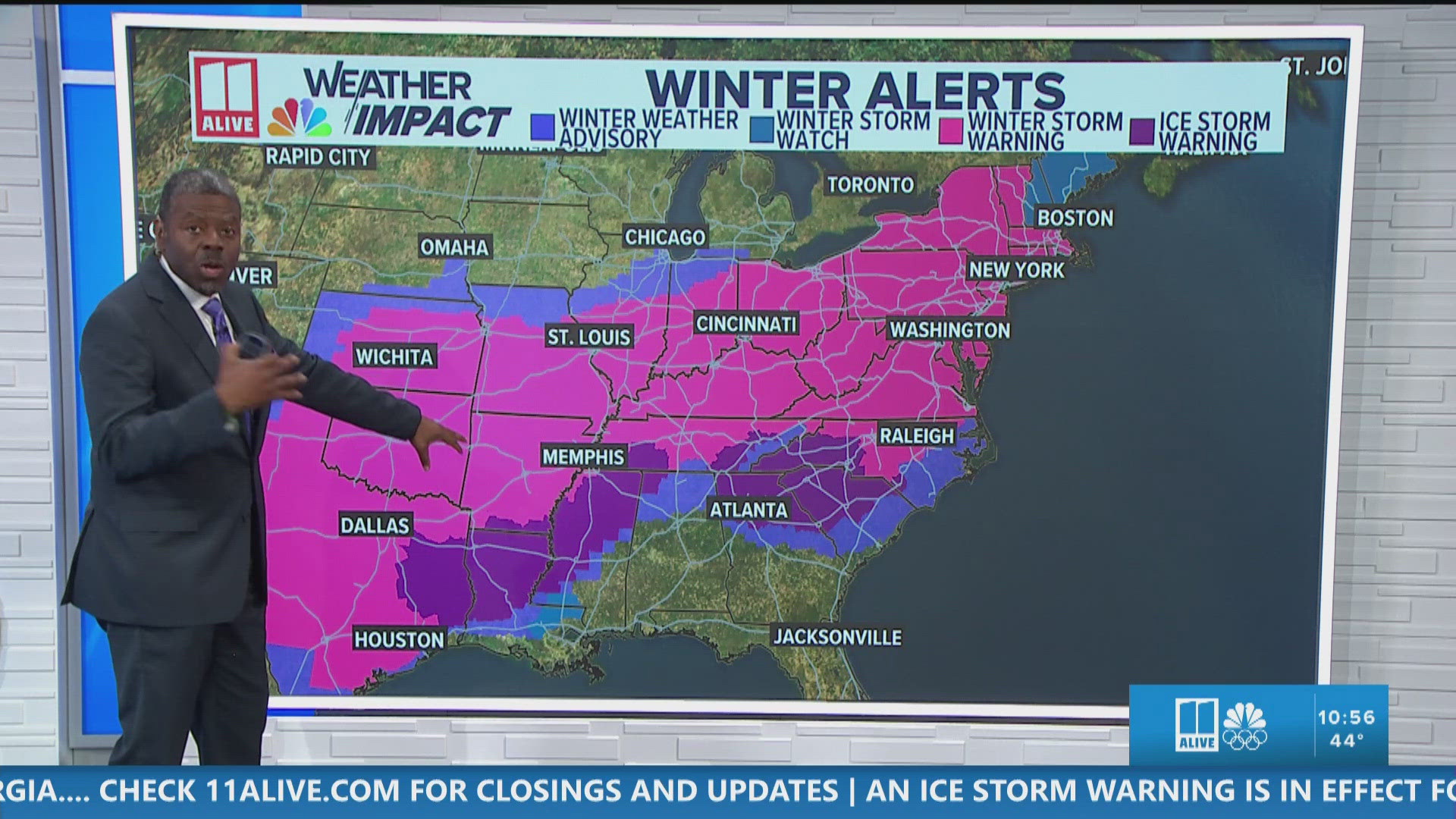 Winter storm update | Tracking winter weather entering north Georgia ...