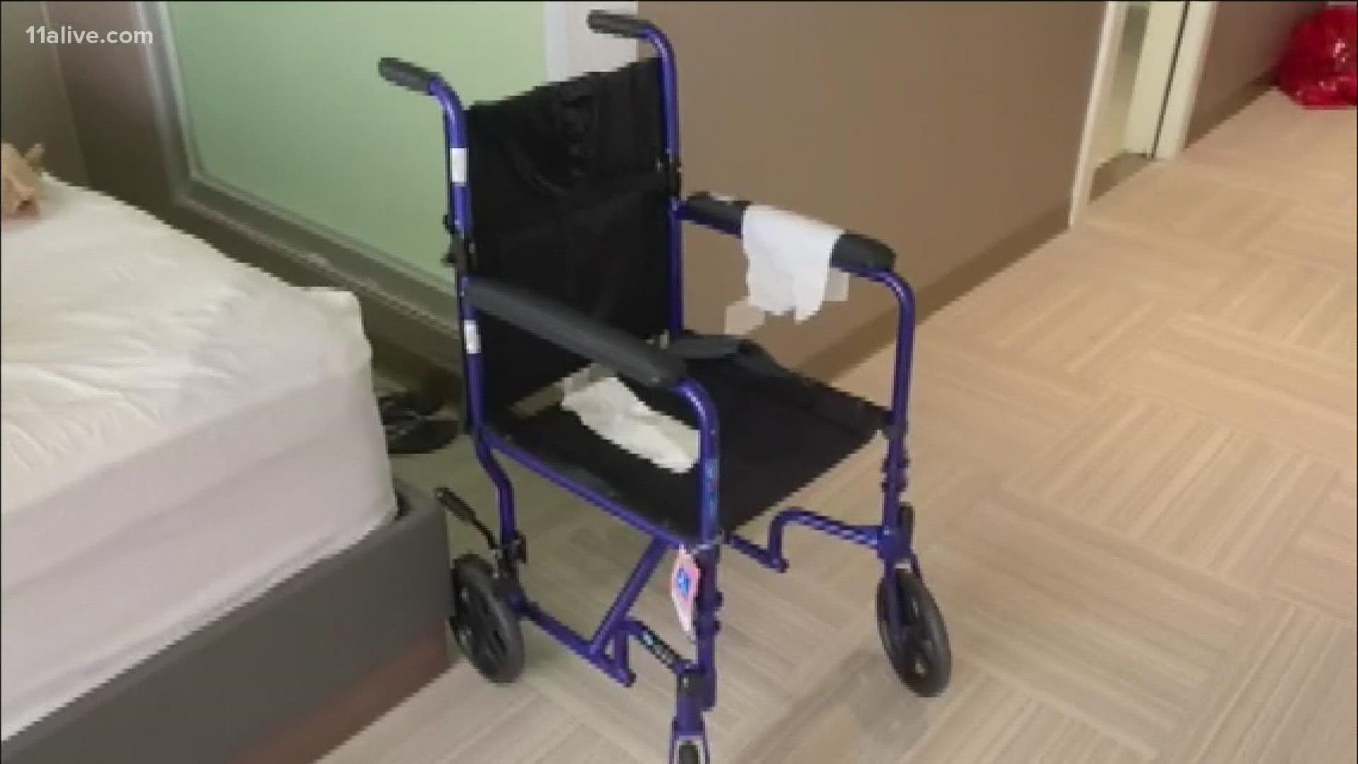 Family said conditions are not appropriate for those with disabilities.