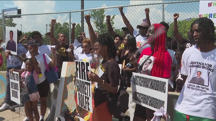 Rayshard Brooks family, supporters gather to push for change, justice
