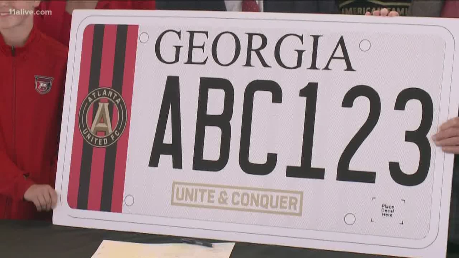 Gov. Kemp signed at bill to create a license plate for the MLS champs.