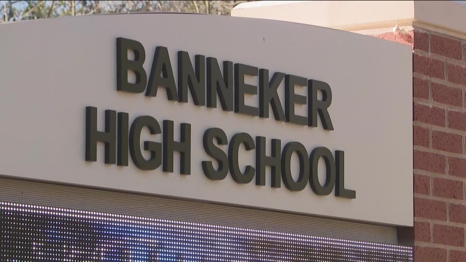 It happened at Banneker High School near College Park.