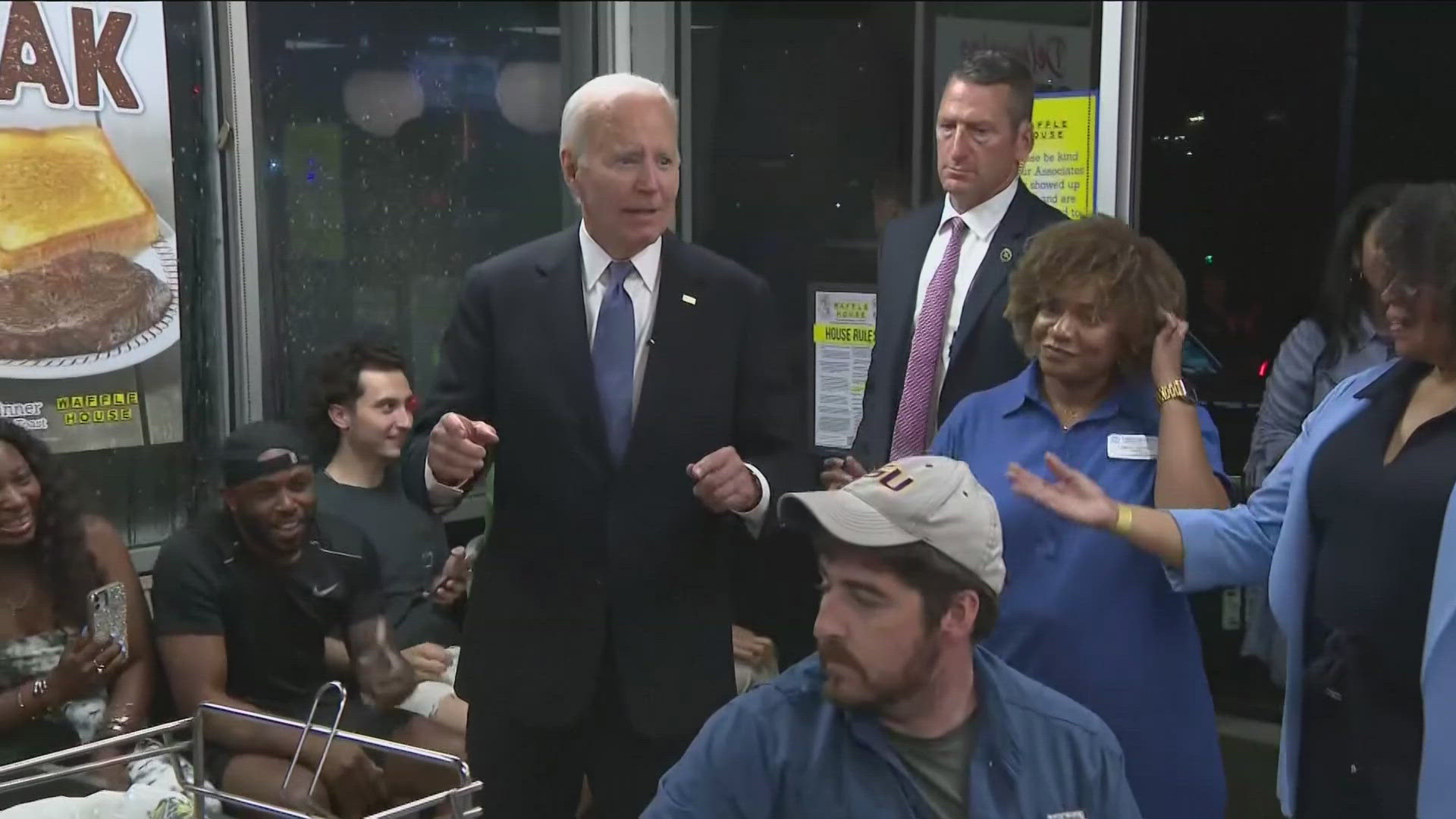 Following last night's presidential debate in Atlanta, President Biden visited a Waffle House near Truist Park.