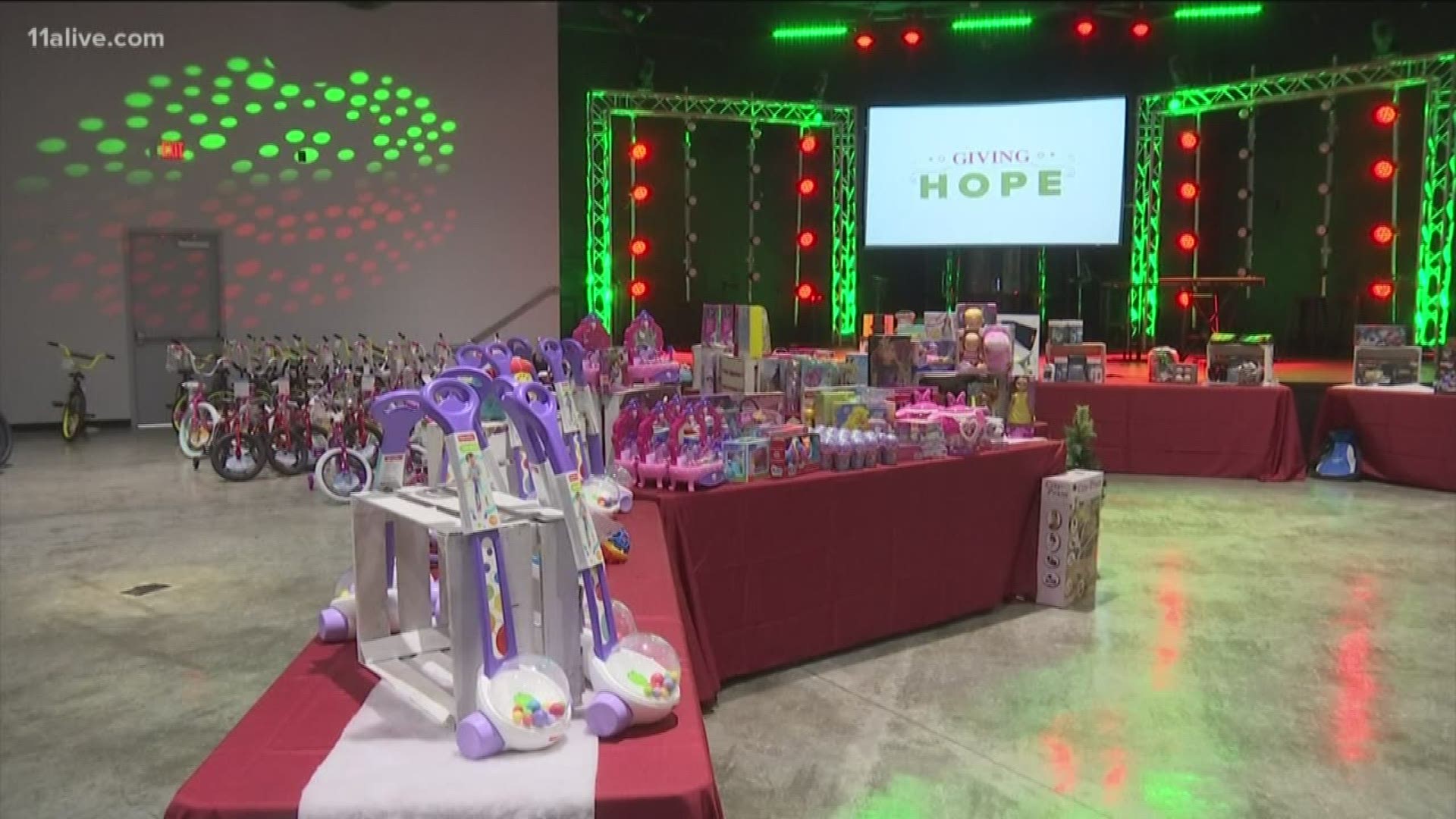 Turning Point Church in McDonough donated more than 500 toys and 200 bikes!
