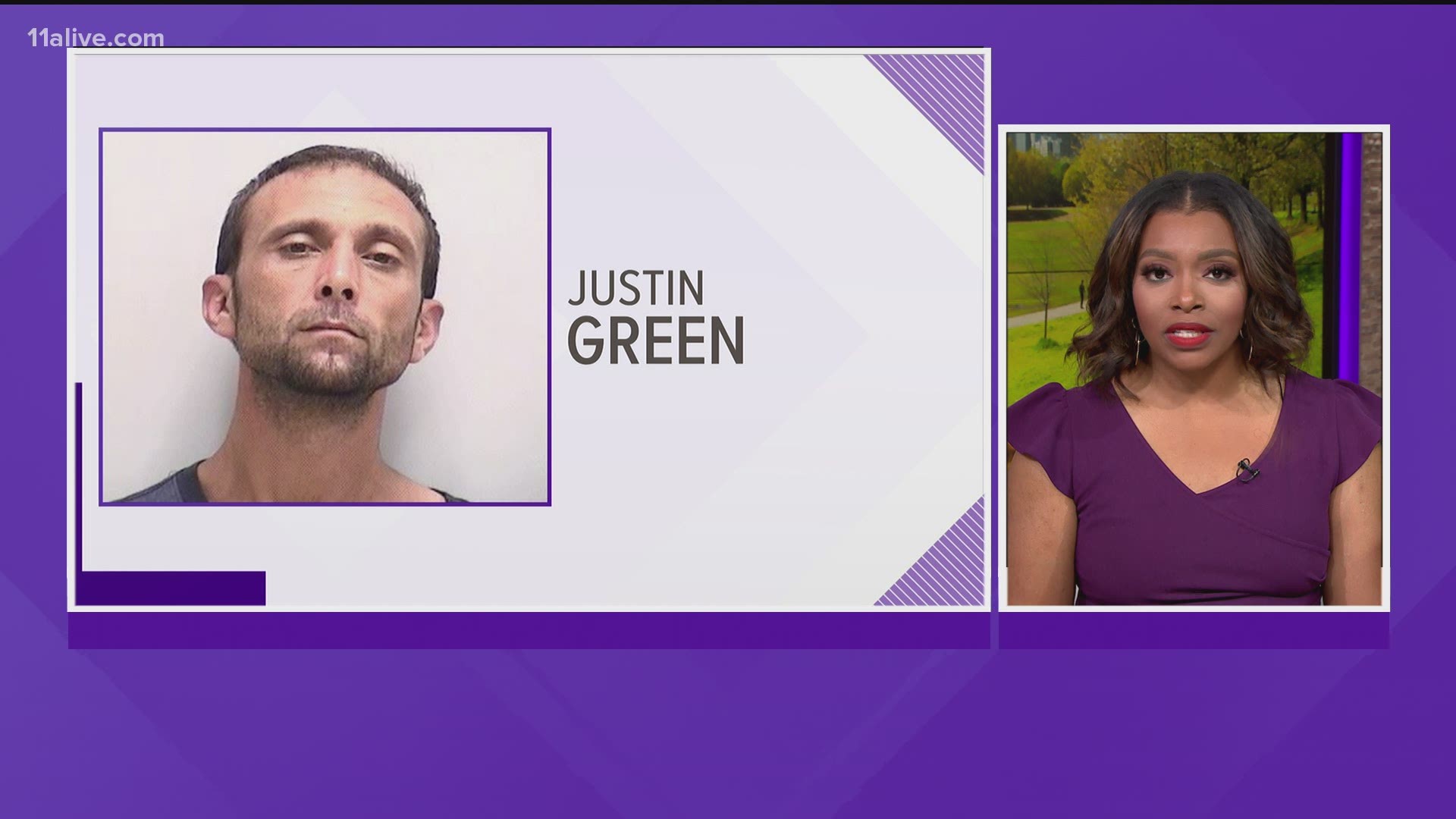 Officials said if you see Justin Ray Green, he is considered "armed and dangerous." They said to call 911 immediately and not to approach him.