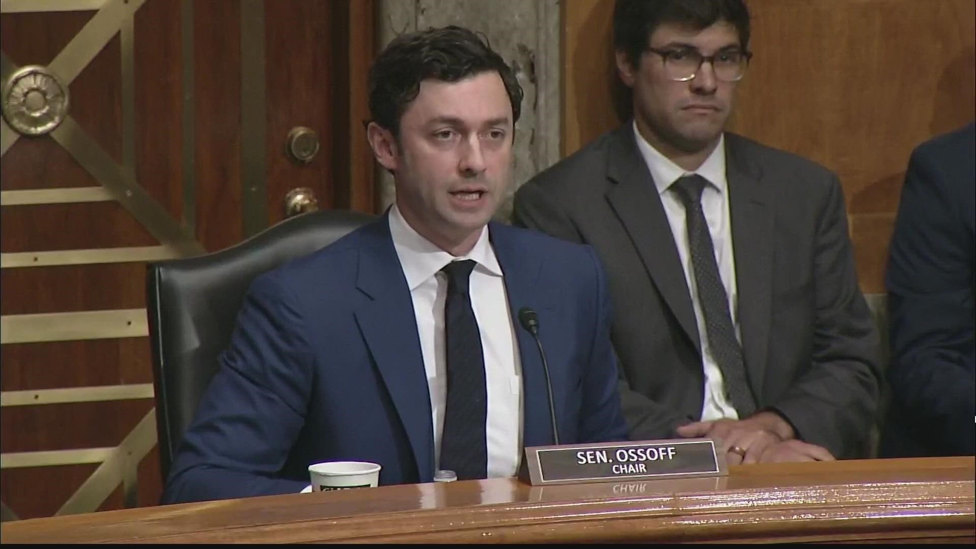 Sen. Ossoff says the DOJ needs to fix this issue internally and that new legislation could also help as well.