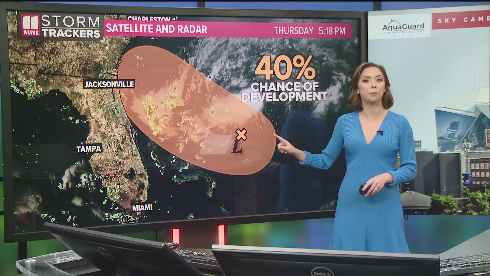 Hurricane hunters did investigate the system Thursday