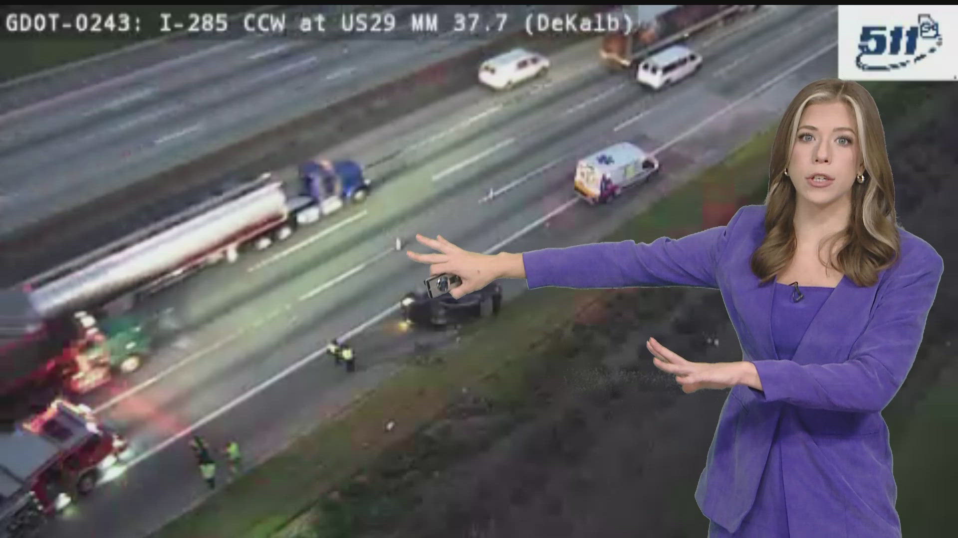 Traffic moving following the crash on I-20, other impacts in DeKalb ...