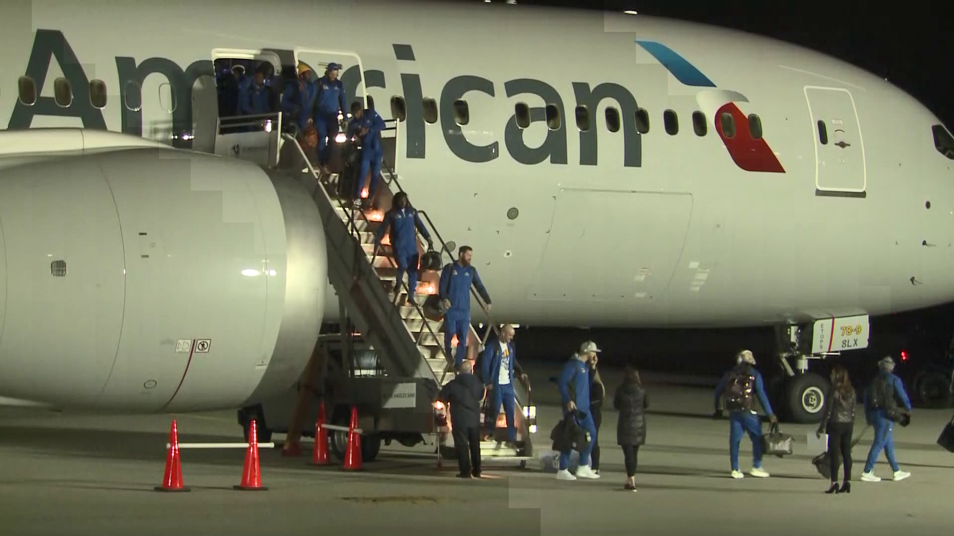 LA Rams arrive in Atlanta for Super Bowl 53