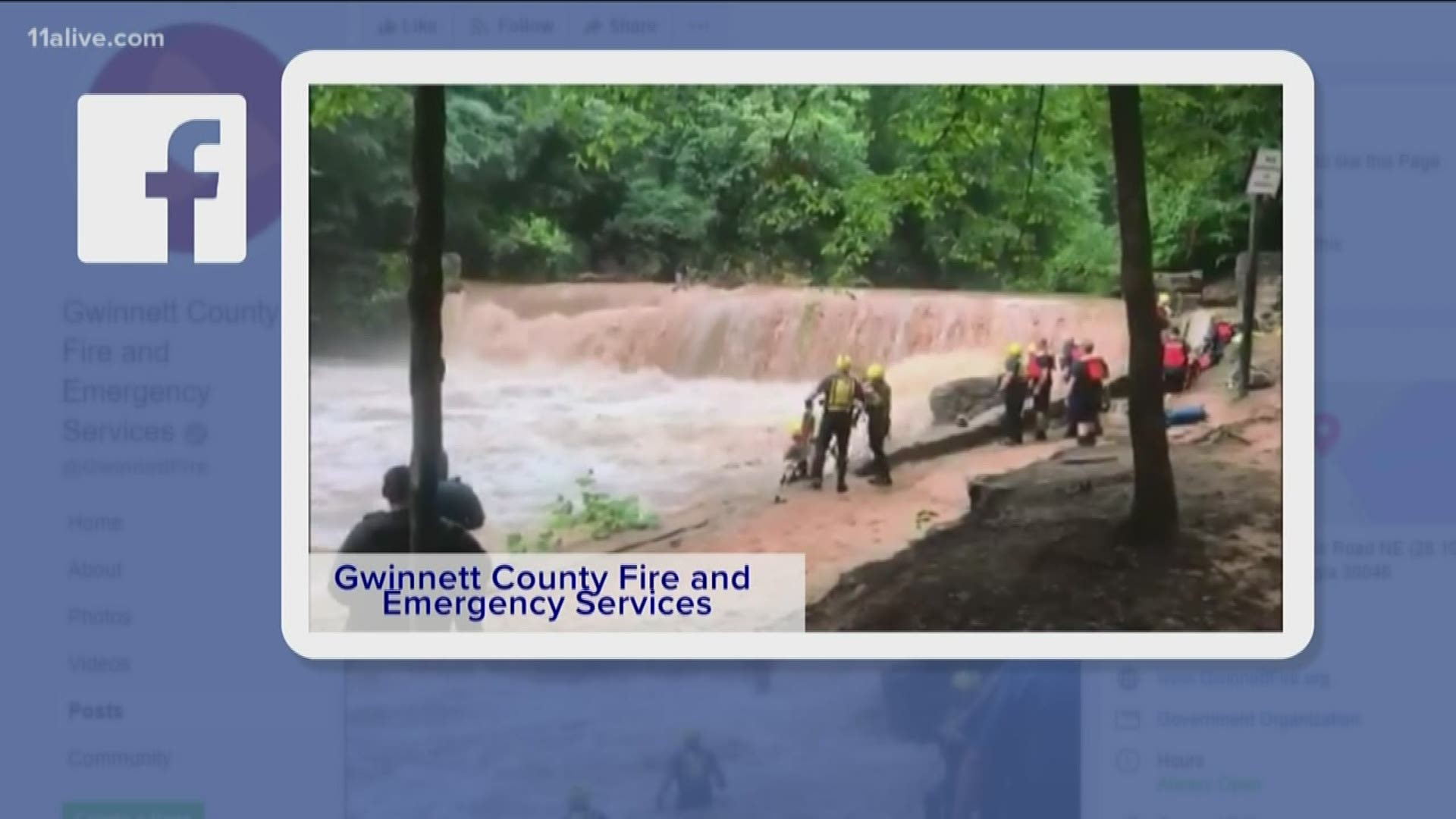 10 children were saved from dangerous rapids in Gwinnett County. It took nearly an hour to pull them to safety.
