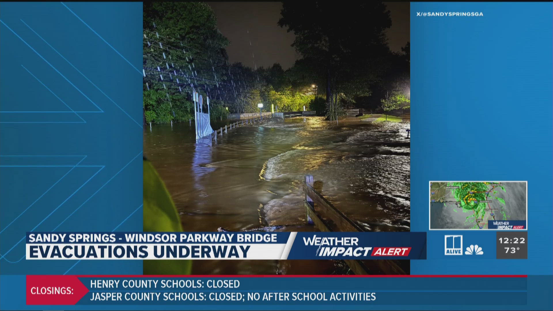 We are starting to see the effects of flooding from Hurricane Helene in metro Atlanta and north Georgia.