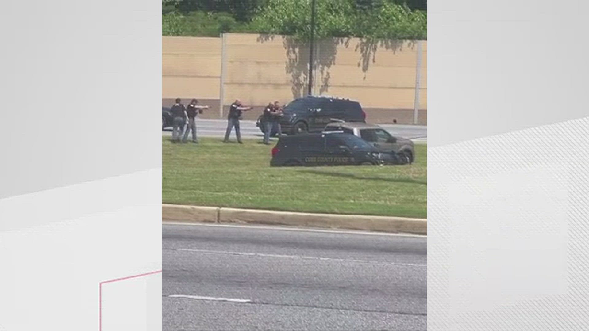 The Cobb County Police Department arrested a suspect in connection to an armed robbery on the I-75 exit ramp to Windy Hill Road Wednesday.