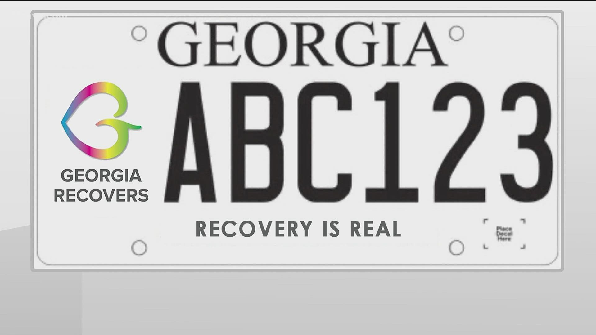 The "Georgia Recovers" plate will go to production once 1,000 pre-orders are submitted.