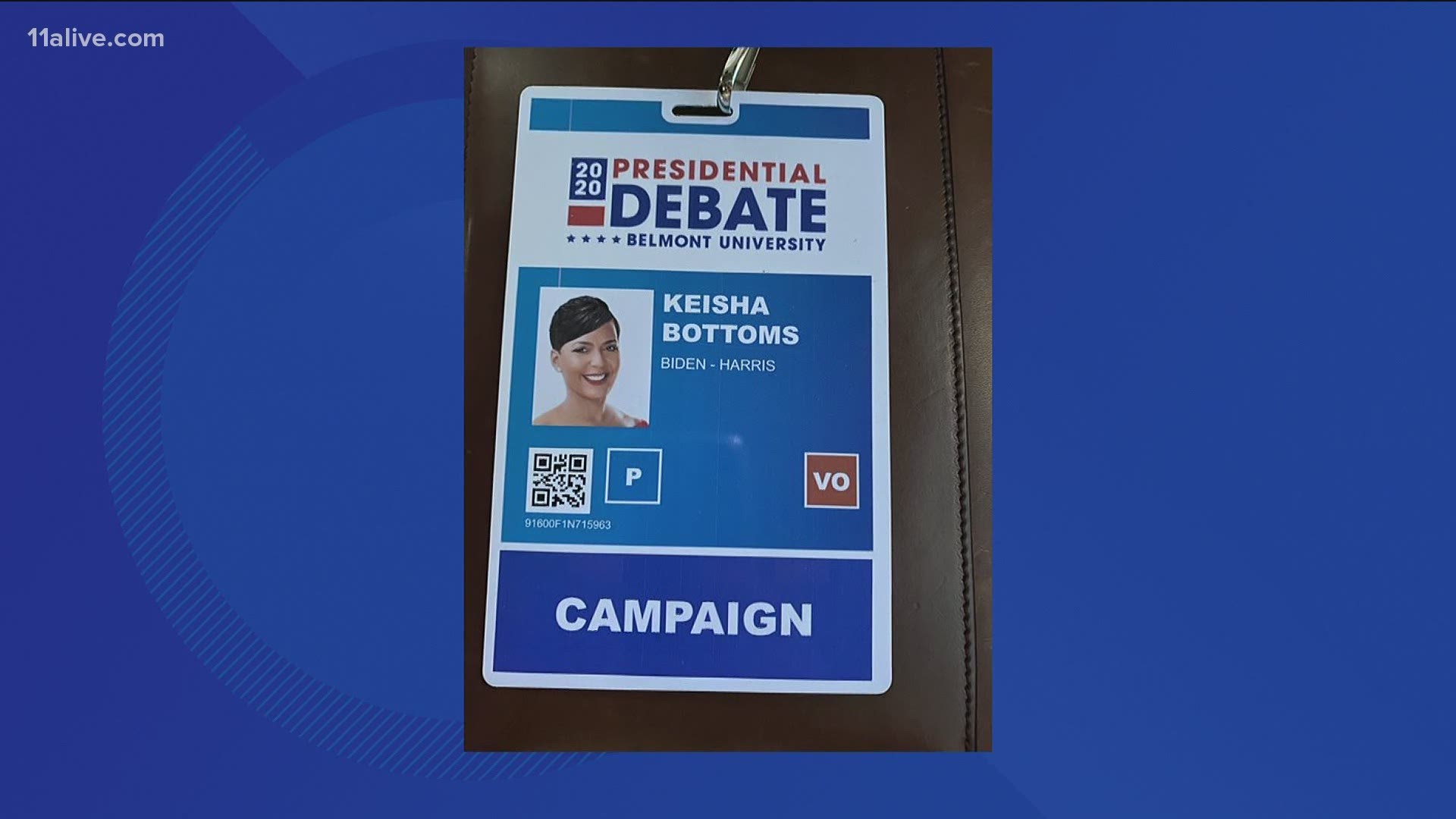 Keisha Lance Bottoms tweeted a photo of her badge.