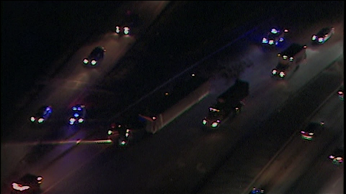 Multi-car wreck, overturned tractor trailer causing traffic issues on ...