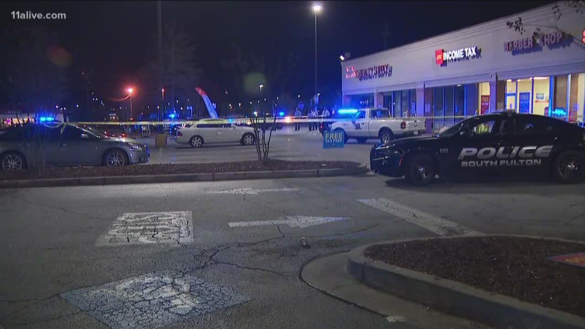 The victim was leaving a nearby barbershop when he was shot, police said.